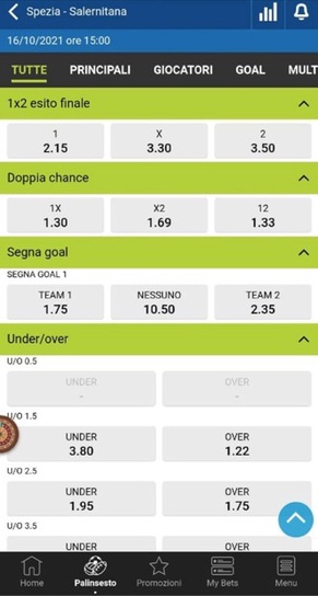 Sisal scommesse sportive online in Italia